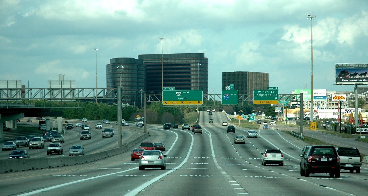 Houston, TX - Archivo:Houston, TX - IH610 US290 - exit12 w18th st - Hempstead rd.jpg -  Wikipe